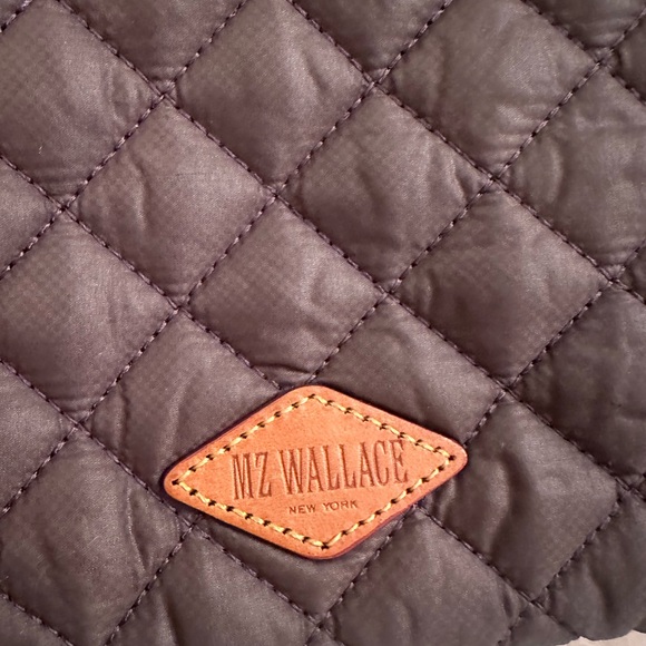 MZ Wallace Gray Quilted Women's Bag - Picture 7 of 11